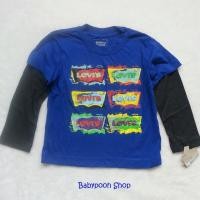 ราคา เสื้อเด็ก Levi's : เสื้อยืดแขนยาว สีน้ำเงิน (20344794155)