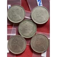 ราคา เหรียญ 5 บาท ทั้งหมด5เหรียญ 150 บาท สยามินทร์ ครุฑเฉียง ปี2520 และ 2522(ผ่านการใช้) (6688485005)