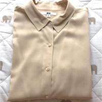 ราคา เสื้อเชิ้ตแขนสั้น uniqlo size M *used (812445302)