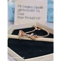 ราคา กำไลข้อมือPandora Rose Gold มือสองของแท้Sz.16 (21695055409)