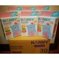 ราคา [ ขายยกลัง 8 ออนซ์ 180 ใบ ] NANNY ถุงเก็บน้ำนมแม่ (1827505697)