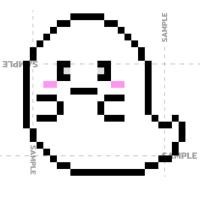 ราคา น้องผี Pixel สติ๊กเกอร์ 2 แผ่น V2 Ghost Pixel Stickers (23561407289)