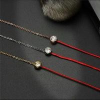 ราคา ของแท้100% ด้ายแดงนำโชค สร้อยข้อมือนำโชค #89 สร้อยข้อมือด้ายแดงมีจี้เพชร เสริมโชคลาภ ความรัก มหาเสน่ห์ (23206589330)