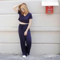 ราคา ชุดเซ็ทสีกรมผ้าเรย่อนป้ายTopshop (231706493)