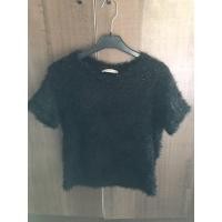 ราคา เสื้อสีดำแขนสั้นมีขนZARA (5645867700)