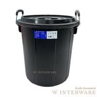 ราคา ถังน้ำ พลาสติกพร้อมฝาปิดหูเหล็ก รุ่น 708B สีดำ ความจุ 32 ลิตร 11 แกลลอน (28450101514)