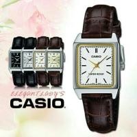 ราคา Casio แท้ 100% นาฬิกาข้อมือ ผู้หญิง รุ่น LTP-V007L สายหนังแท้ หน้าปัดสี่เหลี่ยม (677577835)