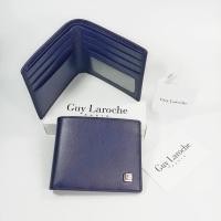ราคา Guy Laroche แท้!!กระเป๋าสตางค์ผู้ชายใบสั้น พับเดียว สีน้ำเงินกรมท่า หนังนิ่ม หนังลาย (รุ่นช่องใส่การ์ด 8 ช่อง) (18513637505)