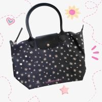 ราคา กระเป๋า Longchamp limited สีน้ำเงิน ลายดาวเงิน แท้ 100% (23780946825)