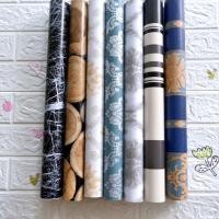 ราคา วอลเปเปอร์ ลายหินอ่อน ลายหลุยส์ สวยหรู ขนาดหน้ากว้าง0.45 m.x10 m.wallpaper สติ๊กเกอร์ติดผนัง มีกาวในตัว ใน1ม้วน (12102300573)