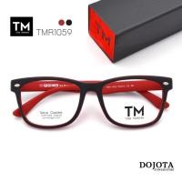 ราคา กรอบแว่นสีแดง Toni Morgan รุ่น TMR 1059 สีแดง-ดำ น้ำหนักเบา ยืดหยุ่นได้ดี (10854878699)