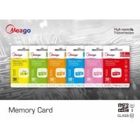 ราคา (ของแท้100%) Meago เมมโมรี่การ์ด 2GB 4GB 8GB 16GB 32GB 64GB SDHC/SDXC Class 10 UHS-I Micro SD Card (24514138688)