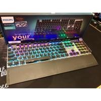 ราคา PHILIPS SPK8614 PUNK MECHANICAL KEYBOARD ปุ่ม Punk Keycab คีย์บอร์ดเกมมิ่ง แมคคานิคคอลบลูสวิทช์ (7300984686)