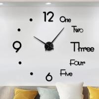 ราคา นาฬิกาติดผนัง ขนาดจัมโบ้ 3D DIY Clock ขนาดใหญ่ สติกเกอร์ อะคริลิค พร้อมส่ง มินิมอล โมเดิร์น 17028 (26158631716)