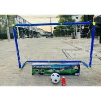 ราคา โกลฟุตบอลขนาดกลางพร้อมลูกฟุตบอลและที่สูบลมในกล่องคละสีโกล (24329887956)