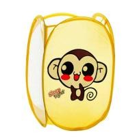 ราคา kw456 ตระกร้าใส่ผ้า พับเก็บได้ ลายลิงสีเหลือง (63957283)