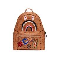 ราคา MCM x BAPE Shark Stark Backpack (VISETOS COGNAC) (19804345271)