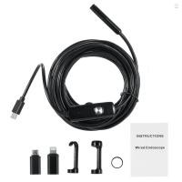 ราคา Dual Lens Borescope Endoscope กล้องสําหรับ iOS Android 1920P IP68 กล้องตรวจสอบกันน้ํา 11.48FT กล้องงูกึ่งแข็ง 8 + 1 ไฟ LED ปรับ (27114914028)