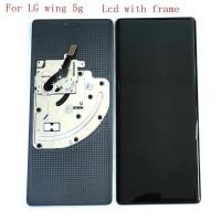 ราคา ของแท้ กรอบหน้าจอสัมผัส Lcd สําหรับ Lg Wing 5g LMF100N LM-F100N LM-F100V LM-F100 (24925653031)