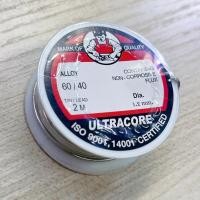 ราคา [จำนวน 1ม้วน] Solder wire , ตะกั่ว 60/40 ยี่ห้อ Ultracore ของแท้ 1.2mm 2เมตร (27010721533)