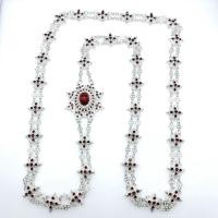 ราคา สร้อย สังวาลย์ Vintage Jewelry สังวาลย์ ชุดไทย ประดับ เพชรพลอย (4912976067)