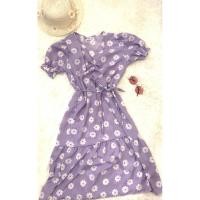 ราคา เดรสยาวลายดอกสีม่วงพาสเทล #เดรสยาว #เดรสลายดอก (6951166880)