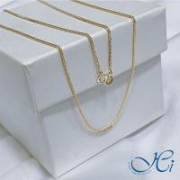 ราคา สร้อยคอ สร้อยคอแฟชั่น ตะขอก้ามปู ทองคำแท้ ทอง9k Italy (37.5%) ลายสี่เสา (สีทอง) มีใบรับประกันจากทางร้าน HIGEM (11254432530)