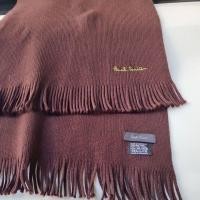 ราคา Paul Smith ผ้าพันคอ ผ้าวูล สีน้ำตาลเข้ม สภาพดี (25351486586)