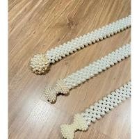 ราคา เข็มขัดมุกยางยืด เอวฟรีไซด์ เข็มขัดเงิน ไว้ใส่กับชุดไทยsira Siri สวยสวยจ้า (29256627410)