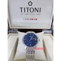 ราคา นาฬิกา Titoni Luxury Gents Watch - LINE 1919 รุ่น 83919 S-612 (23153767074)