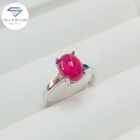 ราคา แหวนพลอยทับทิม ทัมทิบหลังเบี้ย แหวนเงินแท้ 92.5% รับประกันพลอยแท้ 100% งานจากจันทบุรี (17303514869)