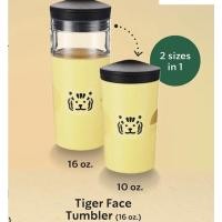 ราคา แก้วสตาร์บัคส์ coll tiger ออกใหม่ สีเหลืองน่ารักสดใส ใช้งานได้ 2 แบบแถมถุงผ้าให้ 2 ลาย 2 ใบ (10983410081)
