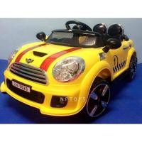 ราคา Np Toys รถแบตเตอรี่เด็ก รถเด็กนั่งมินิคูปเปอร์2มอเตอร์ สีเหลือง #100 (522828085)