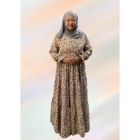 ราคา เดรสยาว ชุดรายอ ออกงาน เดรสมุสลิม ชีฟอง แขนยาว ทรงอลิซาเบธ (20025320762)