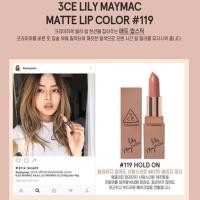 ราคา (ของแท้/พร้อมส่ง) 3CE LILY MAYMAC MATTE LIP COLOR #119 (193205519)