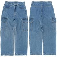 ราคา H&M Denim wide leg cargo pants (27105249909)