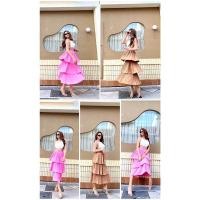 ราคา กระโปรงยาวอัดพลีท3ชั้นกับ4ชั้น (578528230)