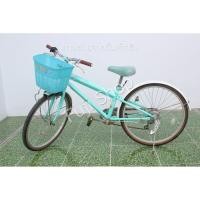 ราคา จักรยานแม่บ้านญี่ปุ่น - ล้อ 24 นิ้ว - มีเกียร์ - สีเขียว [จักรยานมือสอง] (13793232997)
