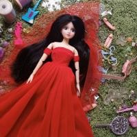 ราคา ตุ๊กตาบาร์บี้ข้อต่อ ชุดแดง (18092546765)