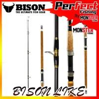 ราคา คันเบ็ดตกปลา BISON LIKE ด้ามก็อก มีให้เลือกทั้งสปิ้นและเบท (แบบ 2 ท่อน) (20456417595)