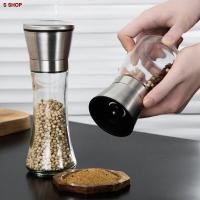 ราคา ♛ขวดบดพริกไทย มีฝาปิด ที่บดพริกไทย ที่บดเกลือ เครื่องบดพริกไทย เม็ดพริกไทย ขวดบดเกลือ (12236824867)