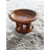 ราคา ขันโตกไม้สัก ขันโตก พาน ไม้สักทองขนาด 5 นิ้ว ขันโตกใส่ดอกไม้ หมากพลู พาน ถาดไม้ ขันโตกไม้สักแท้ (18588502313)