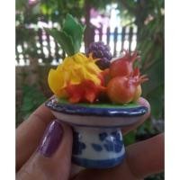 ราคา พาน1"ผลไม้ 5 อย่าง(องุ่นม่วง;ทับทิม;สับปะรด)ดินปั้น (7100881366)