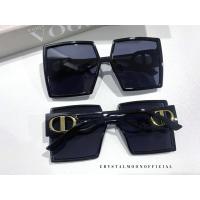 ราคา COD แว่นตาทรงเหลี่ยม แว่นตากันแดดผู้หญิง แว่นตาทรงเหลี่ยมใหญ่ crystalmoon (11904158046)