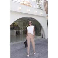 ราคา กางเกงทรงบอยงานป้าย Basic studio ชมพูนู๊ด ไซส์M (10885692949)