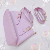ราคา กระเป๋าสะพาย กระเป๋าสะพายข้าง สีพาสเทล สีม่วงพาสเทล กระเป๋าสีม่วง สภาพใหม่ ใส่ของจุ (5636244121)