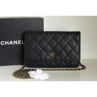 ราคา Chanel WOC Black Caviar Gold Hardware (3702138414)
