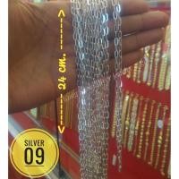 ราคา สร้อยเงินแท้ลายโซ่เรือ ยาว 24 cm. (2322736770)