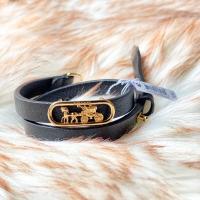 ราคา ตำหนิ COACH HORSE AND CARRIAGE CUT OUT BRACELET (4467464995)