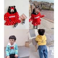 ราคา [พร้อมส่ง] เสื้อกันหนาวมีฮู้ดลายมินนี่ หมีพู โดนัล เสื้อกันหนาวเด็ก (3054416124)
